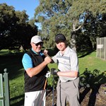 Men's Championships B Grade Finalists John O'Connor and John Elliott